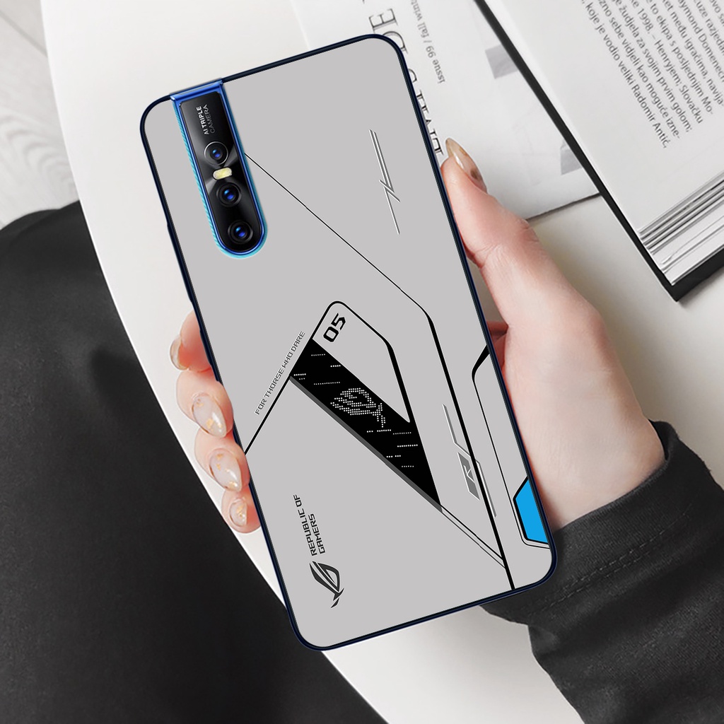 Ốp lưng Vivo V15 Pro - ROG Gaming edition, chất liệu kính cường lực