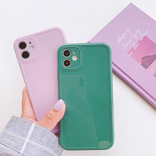 Ốp Điện Thoại Màu Trơn Đơn Giản Chống Sốc Cho iPhone12 11Pro Max Apple X/XR/SE 7/8plus