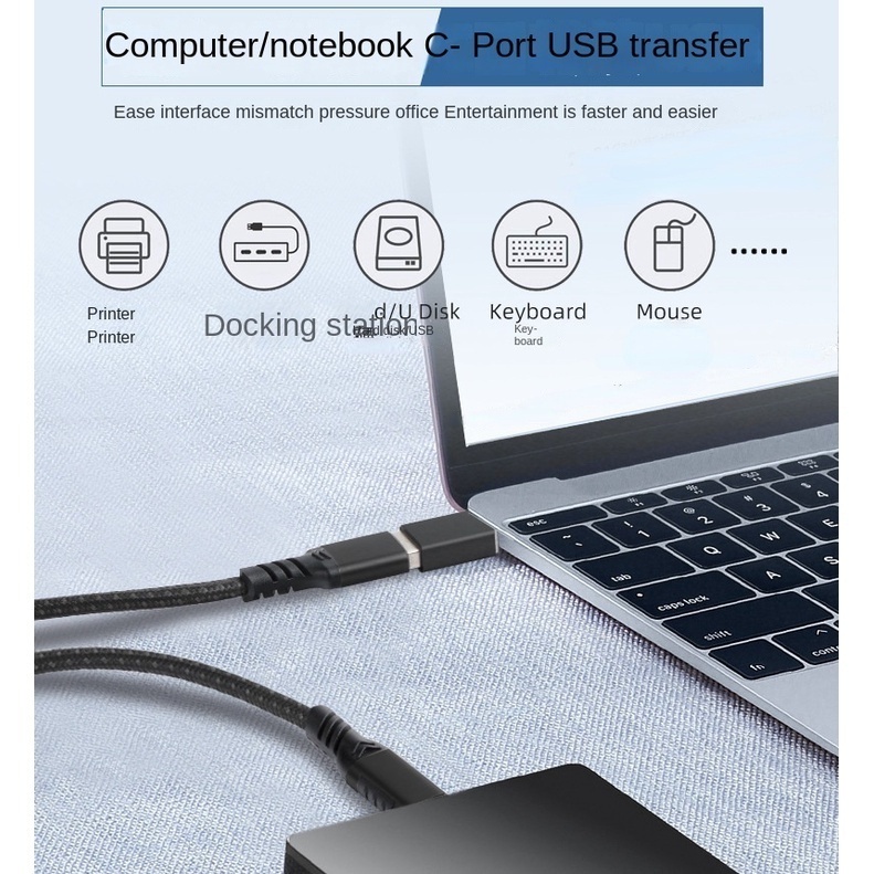 Bộ ChuyểN ĐổI Type C Sang USB3.2 10Gbps OTG Cho Laptop/Pc