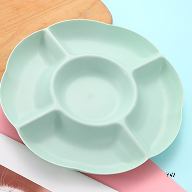 Đĩa Nhựa Đựng Trái Cây 5 Ngăn Đa Năng