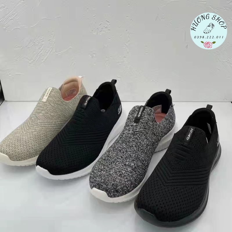 Skechers nữ 4 vạch mũi tên thoáng khí, êm nhẹ, thiết kế thời trang cho nữ