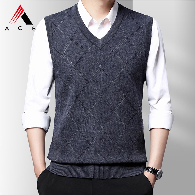 Áo Len Sát Nách Chui Đầu Thiết Kế Trẻ Trung Cho Nam