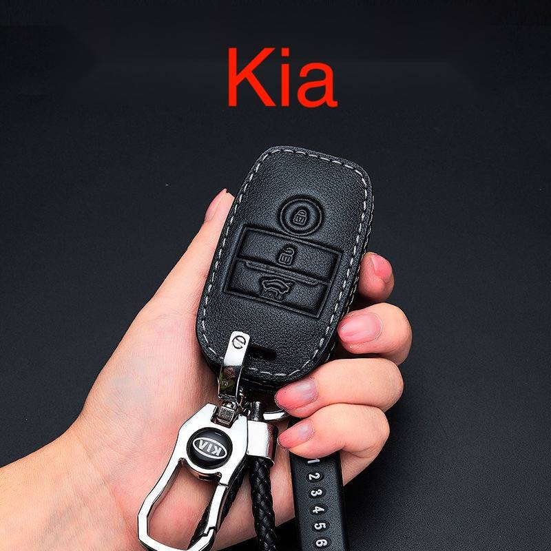 Bao da chìa khóa ô tô Kia bảo vệ chìa bền đẹp và chắc chắn ốp cho các loại smartkey K3, Cerato, Seltos, Morning, Sorento ready stock