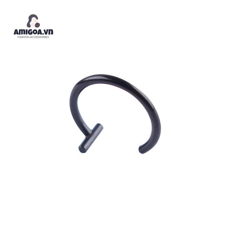 ✨✨Khuyên Kẹp Môi/Mũi/Môi Bằng Thép Titan Không Cần Khoan Lỗ Tiện Dụng