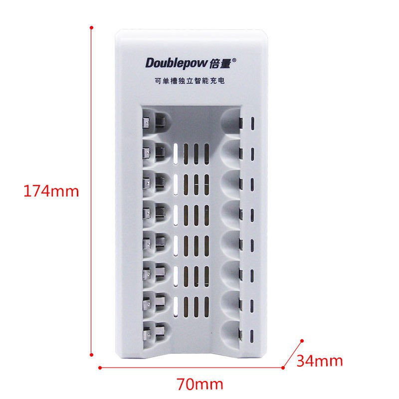 ✪SIÊU GIẢM GIÁ✪ Bộ Pin Sạc 8 đèn 8 Pin AA/AAA DP-K18 cho micro karaoke, đồ chơi, chuột máy tính, máy ảnh