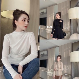 Áo thun nữ dúm vai