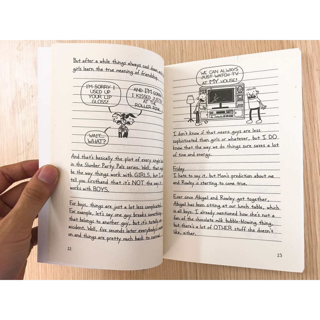 [FREE SHIP] Combo 20c - Diary of a wimpy kid - Tặng file nghe - Giấy vàng chống lóa, mỏi mắt - Tặng 14 file nghe