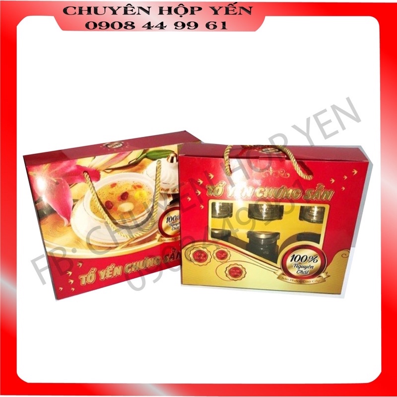 HỘP ĐỰNG 6 HỦ YẾN 70ml CÓ KHAY (10-30 cái)