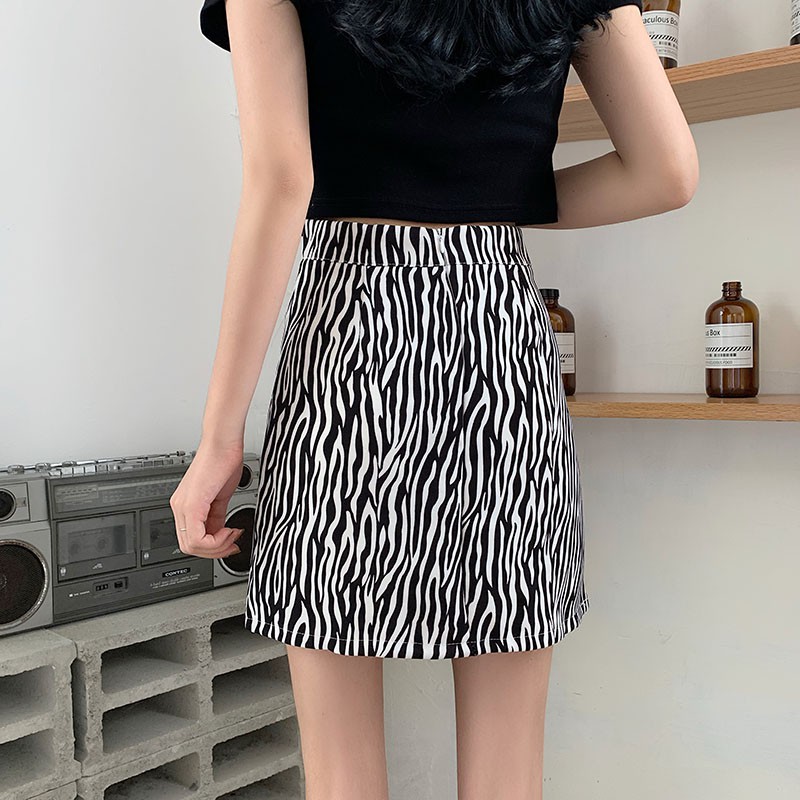 Chân Váy Chữ A Lưng Cao Họa Tiết Sọc Thời Trang Dành Cho Nữ | BigBuy360 - bigbuy360.vn