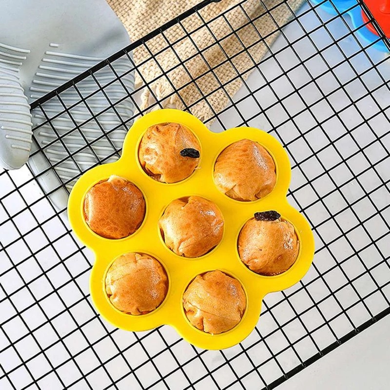 7 Grid Reusable Food Grade Silicone Popsicle Molds