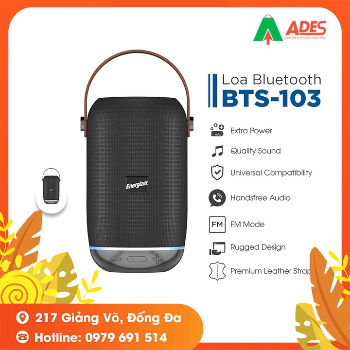 Loa Bluetooth Energizer BTS103 - Bảo Hành Chính Hãng 2 Năm