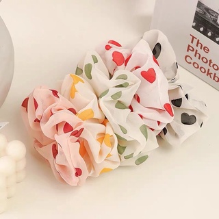 Dây buộc tóc scrunchie trái tim dễ thương ❤️