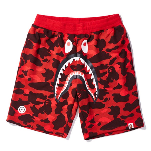 21SS New Bape Bathing Ape Fashion Jogger Trousers Men Women Elastic tie Casual Beach Short Pants 01