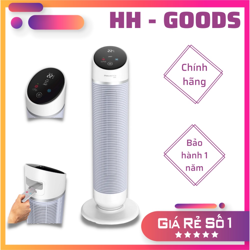 Quạt Tháp  Rowenta Silent Comfort 3 in 1 HQ8120 2 chế độ sưởi ấm, làm mát kết hợp lọc không khí