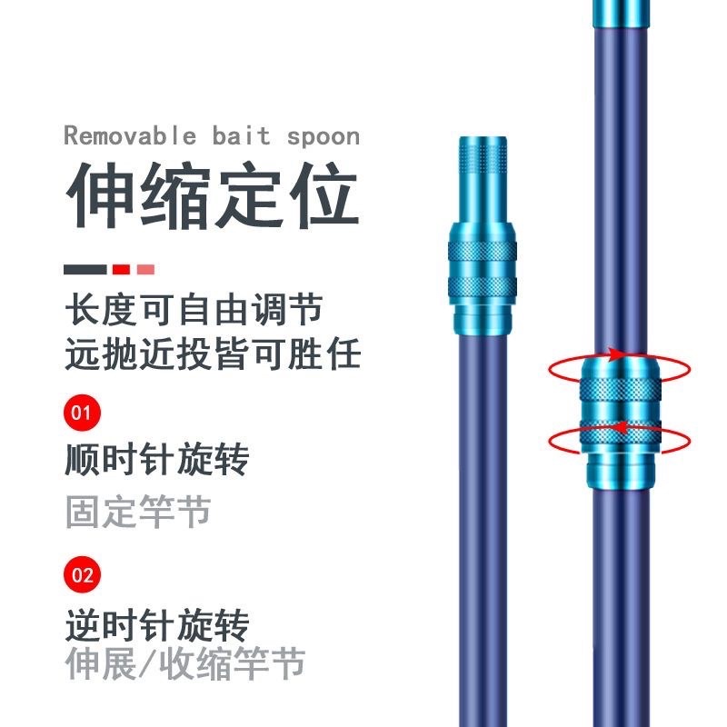 muôi, thìa, gậy xả mồi, ném mồi câu dễ dàng, thuận tiện