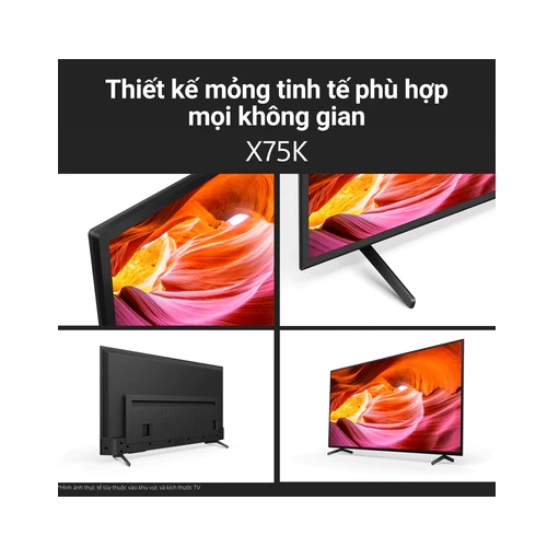 Google Tivi Sony 4K 65 inch KD-65X75K - Mới 2022 - Miễn Phí Lắp Đặt