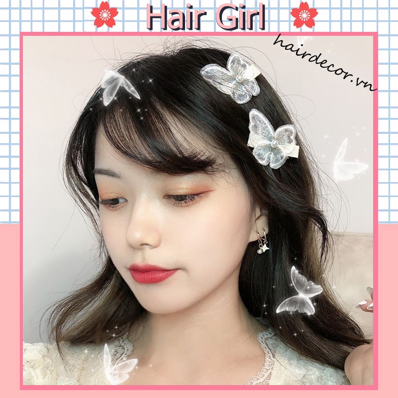 Kẹp tóc hình bướm phong cách Hàn Quốc thanh lịch cho nữ