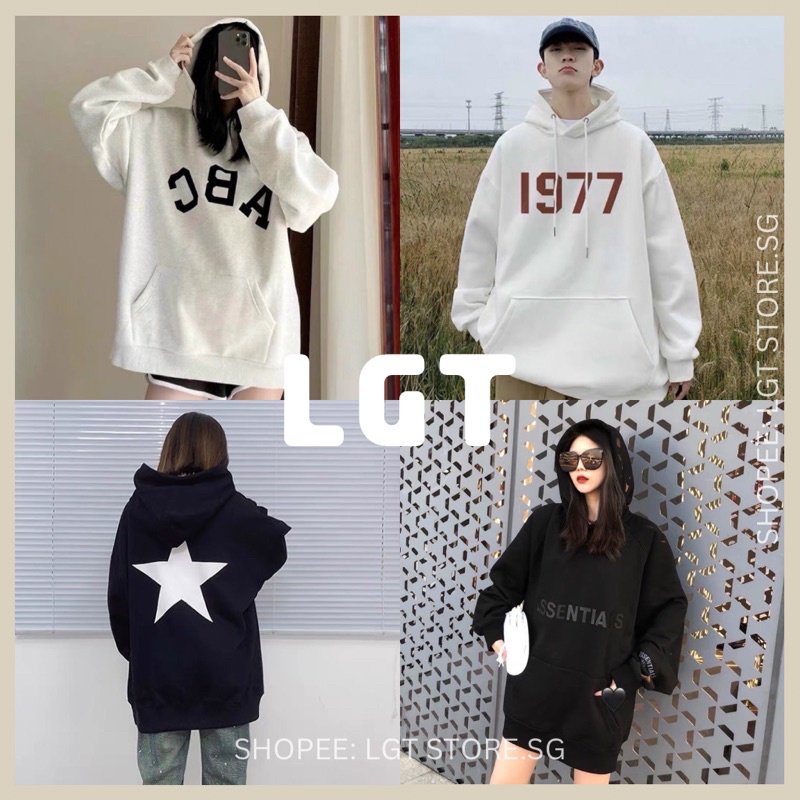 Áo khoác hoodie form rộng  áo khoác hoodie unisex form rộng chất vải nỉ cotton siêu đẹp ABC