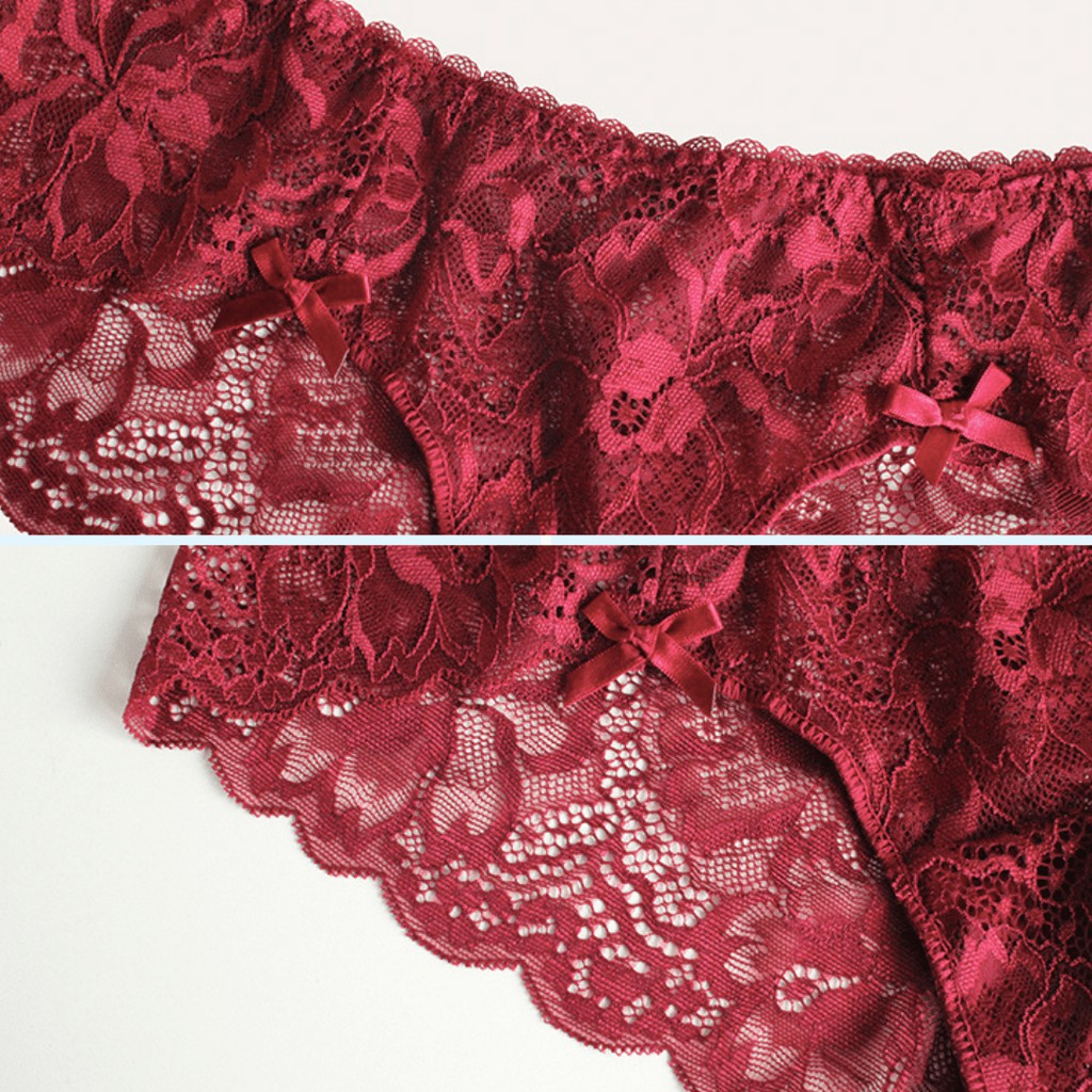 [Mã FASHIONT4WA2 giảm 10K đơn 50K] Bộ lót ren có gọng không đệm mềm mại sexy gắn nơ dễ thương - B13 | BigBuy360 - bigbuy360.vn