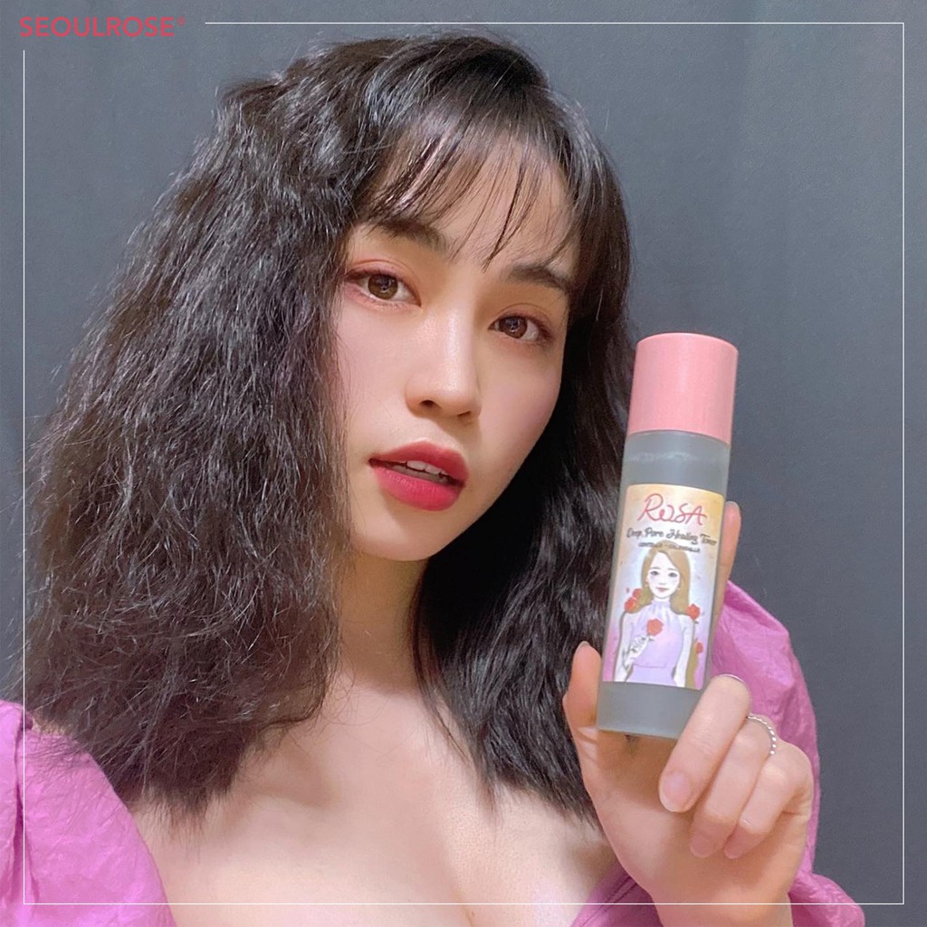 Nước hoa hồng SeoulRose rosa chiết xuất rau má và hoa cúc 120ml