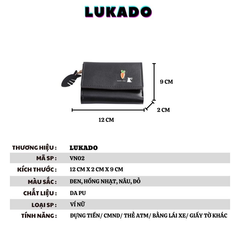 Ví mini nữ bỏ túi đựng tiền nhỏ gọn cute nhiều ngăn thời trang giá rẻ Hàn Quốc đẹp nữ tính cao cấp JOLITA VN02