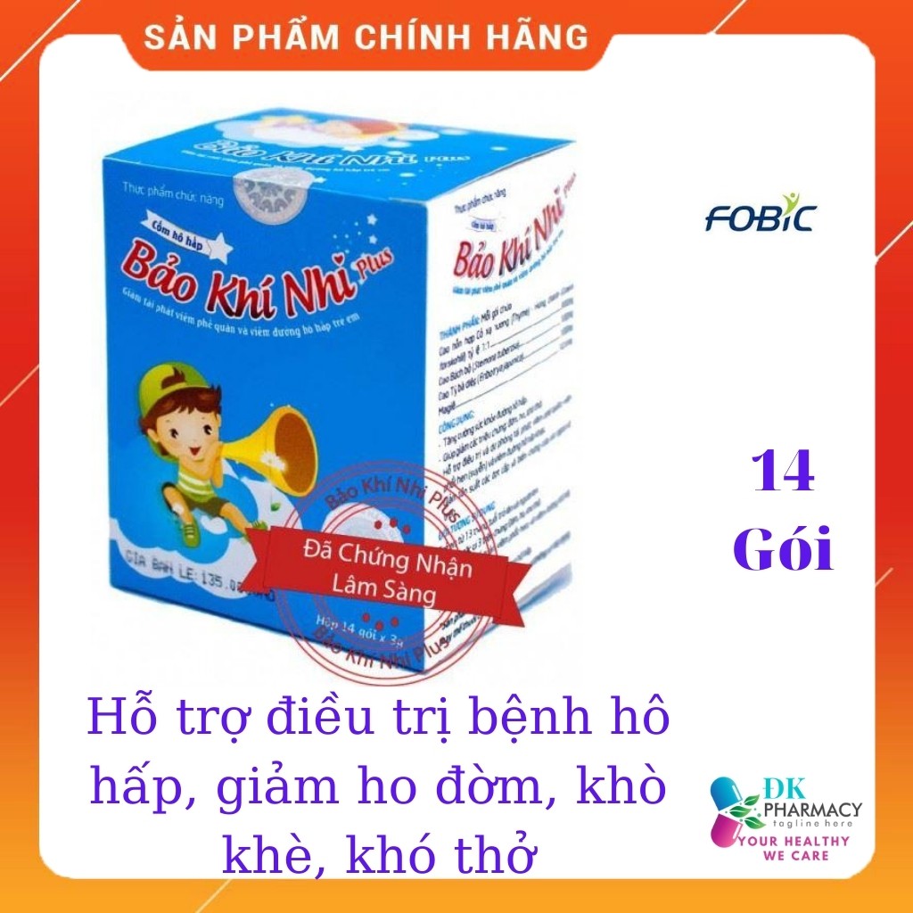 Bảo Khí Nhi Plus- Hỗ trợ các bệnh đường hô hấp, giảm ho, khò khè, khó thở