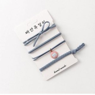Set 4 Dây Cột Tóc Nhiều Màu