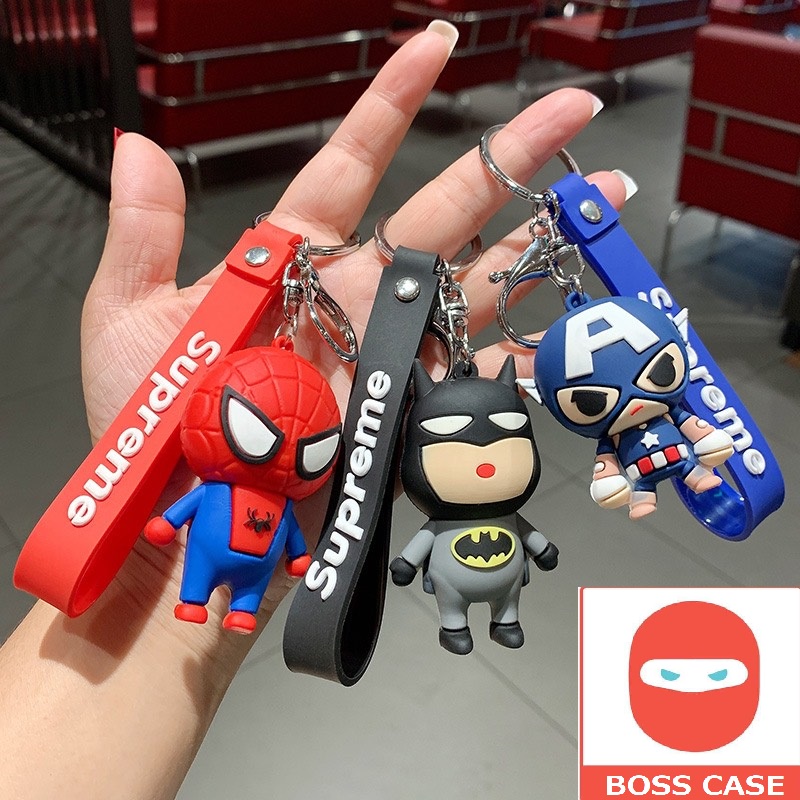 Móc khóa - dây chìa khóa  Siêu anh hùng marvel hulk bat man người sắt superman người nhện rẻ đẹp chất lượng tốt