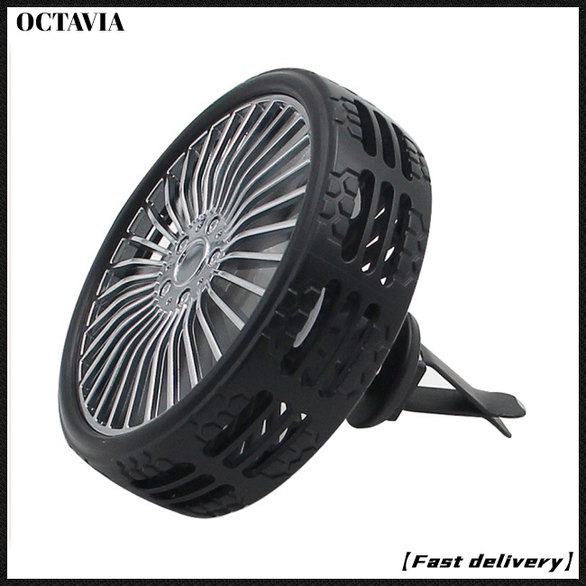 Quạt làm mát mini có đèn LED và cổng sạc USB gắn trên xe hơi