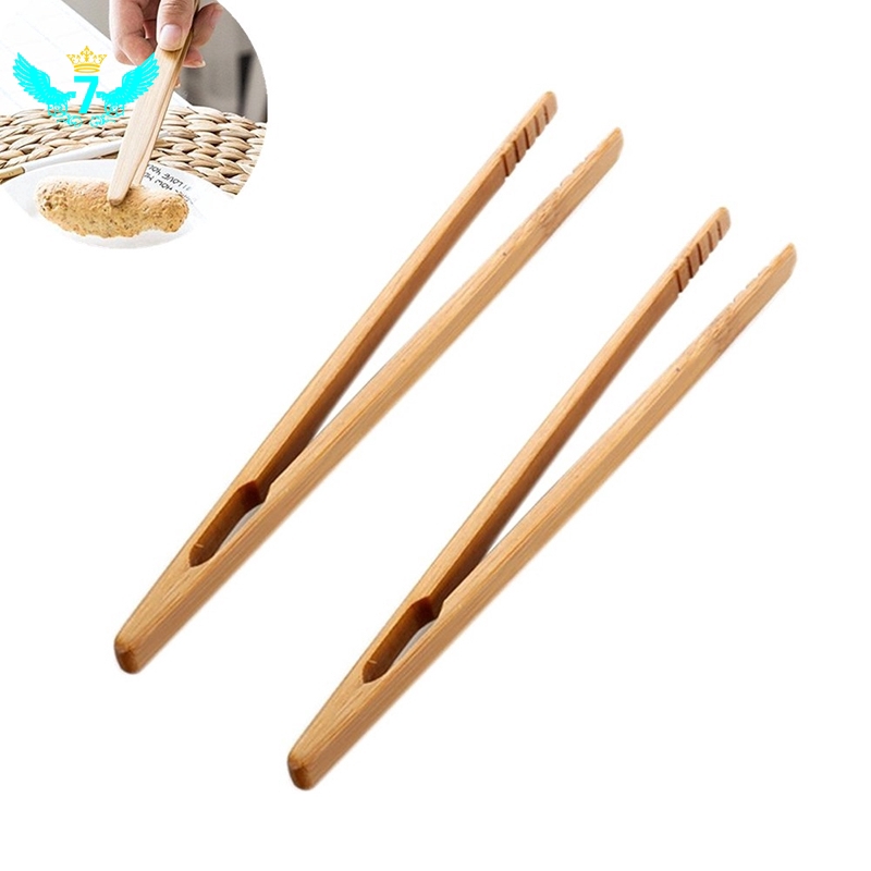 Kẹp gắp thức ăn bằng tre dài 18cm đa năng tiện lợi