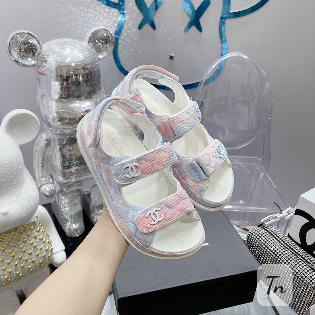 Dép Sandal Chaneo SC QC Hàng Hộp Cao 3cm Đế Dày Thời Trang Hot Trend TRINH LÊ SHOP GIÀY DÉP HBT98