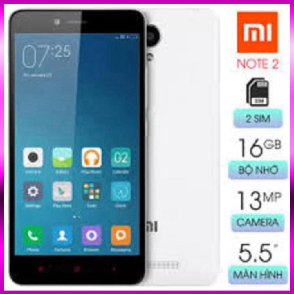 XẢ LỖ CÁC NHÉ điện thoại Xiaomi Redmi Note 2 2sim Ram 2G/16G mới Chính hãng, chơi game mượt XẢ LỖ CÁC NHÉ