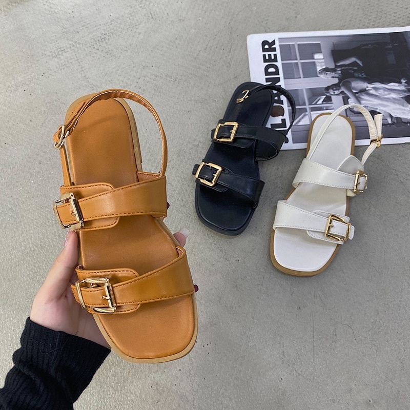 sandal 2 khuy vuông 3 màu mẫu mới về