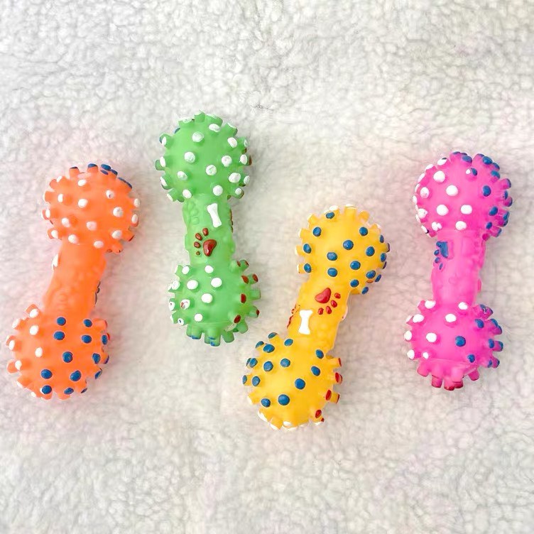 Xương đồ chơi cho cún - xương đồ chơi cho chó hình quả tạ