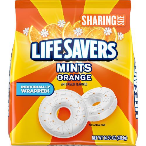 "Có BILL - USA" KẸO CAM - BẠC HÀ LIFE SAVERS