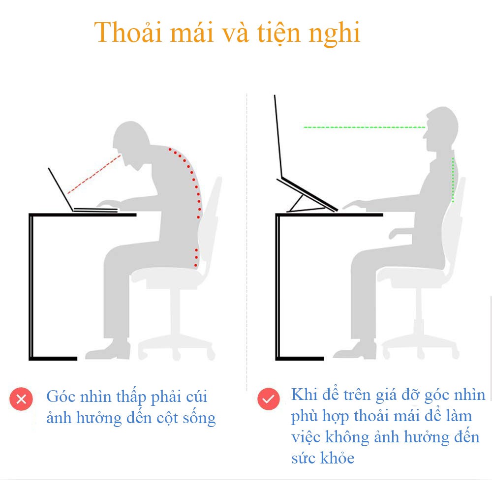 Kệ đỡ tản nhiệt cho laptop, máy tính bản kim loại Helios giúp có thể điều chỉnh được độ cao G8 Shalla