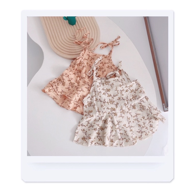 Bộ 2 dây hoa nhí mát mẻ cho bé gái (8-18kg)