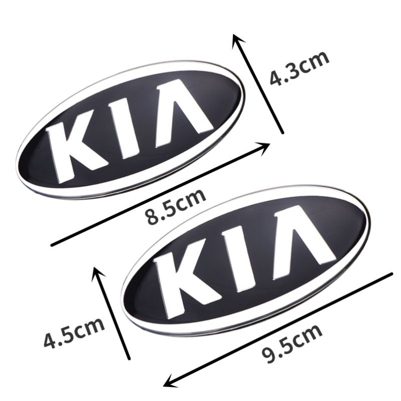 Miếng Dán Logo Bằng Hợp Kim Trang Trí Vô Lăng Xe Hơi KIA K2 K3 K5 K7 K9