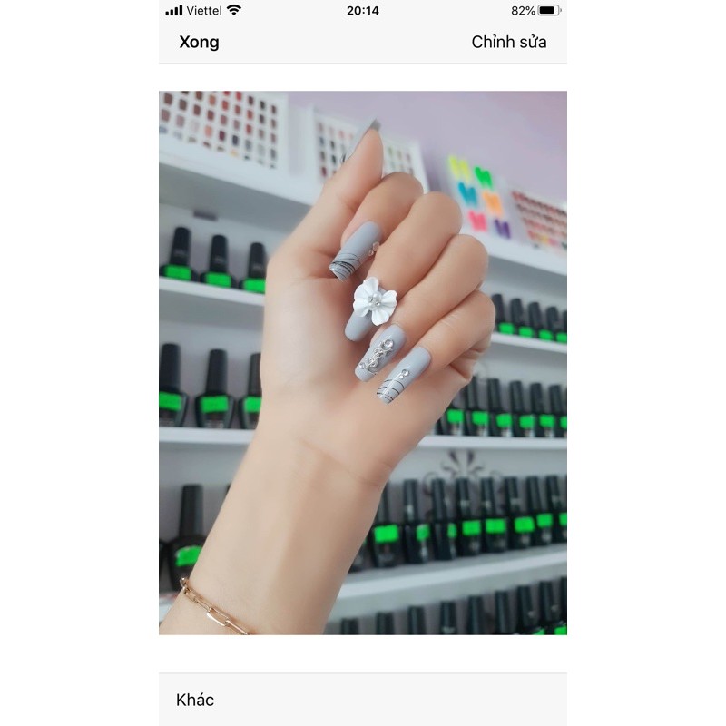 Hoa bột nail