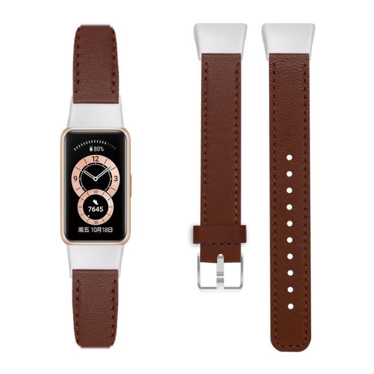 Dây Đeo Da Thay Thế Cho Đồng Hồ Thông Minh Huawei Band 8 7 6 / Honor Band 6