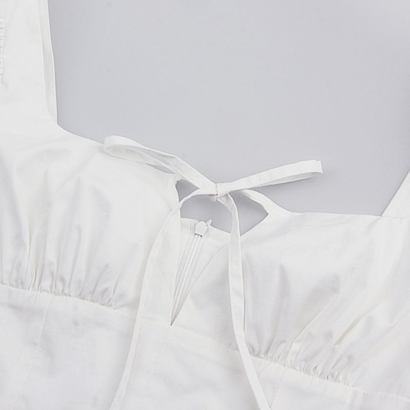 Đầm BoDy Tay Phồng Bèo Thắt Dây Ngực