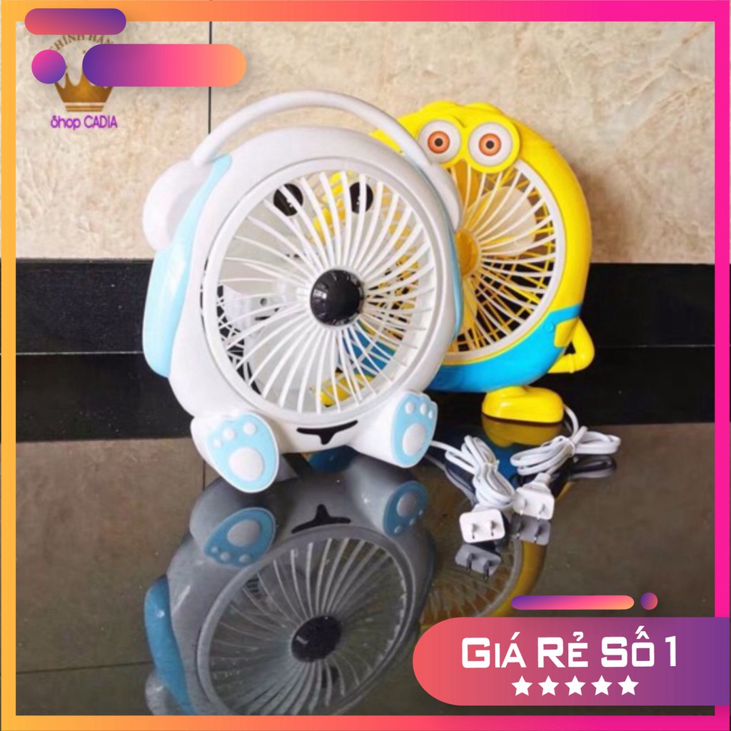 Quạt Để Bàn Mini cắm điện Kiểu Dáng Hoạt Hình Dễ Thương cute SIÊU MÁT