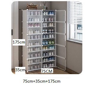 Tủ nhựa đựng giày lắp ghép - Kệ để giày đa năng 20 ô nhỏ đựng giày
