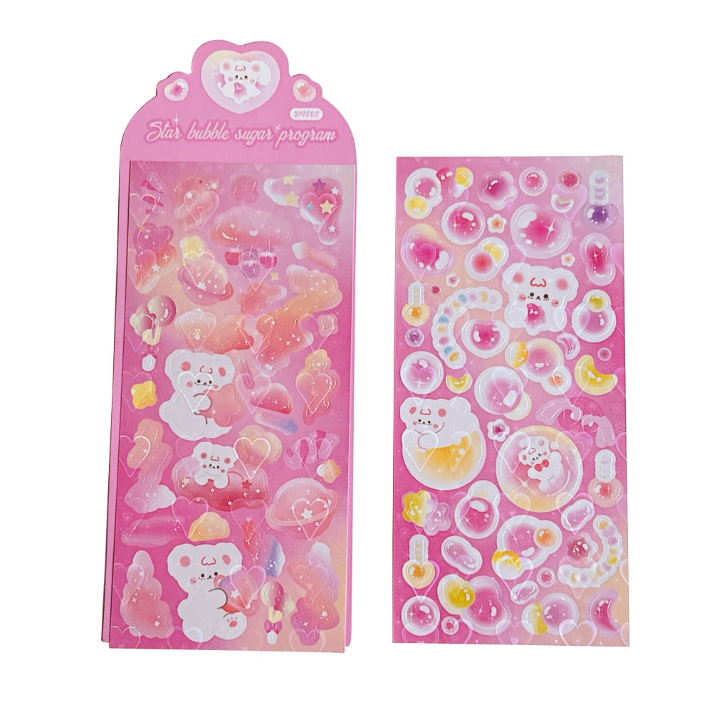 Sticker Họa Tiết Dễ Thương Sáng Bóng Trang Trí Sổ Tay