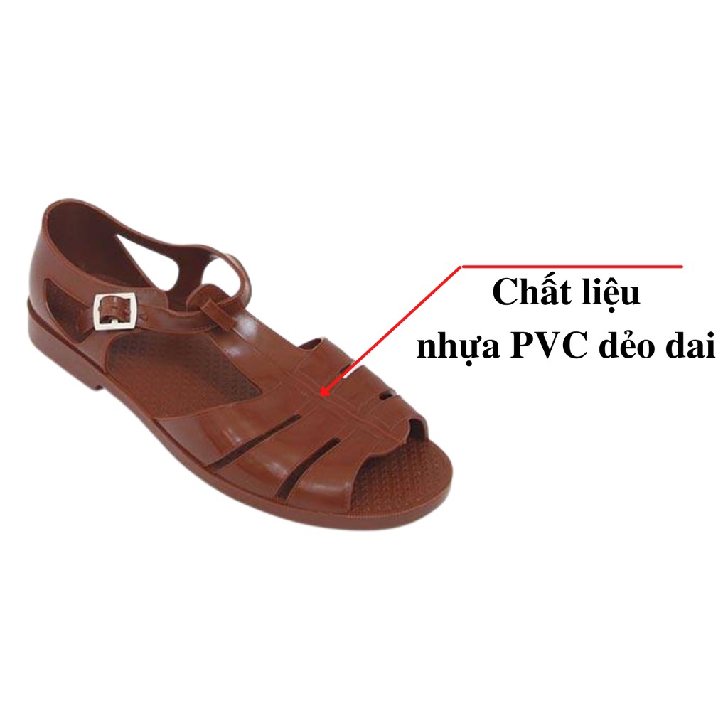 Dép Rọ Nam ASECO 32 bằng Nhựa PVC dẻo dai.