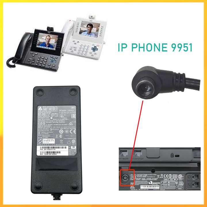 Adapter nguồn điện thoại Cisco IP phone 9951