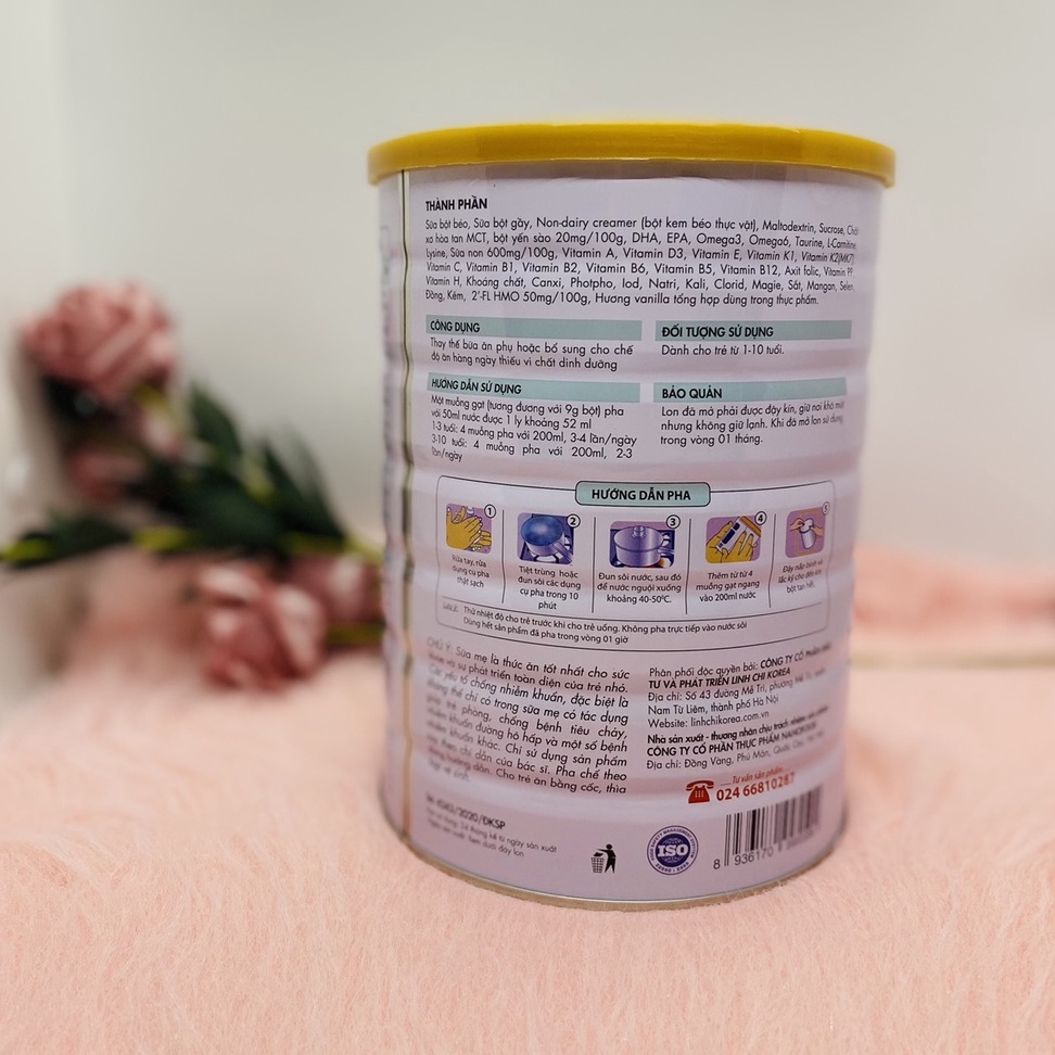 Sữa Grow Tricare hộp 900g dành cho bé từ 1-10 tuổi giúp phát triển trí tuệ và tầm vóc