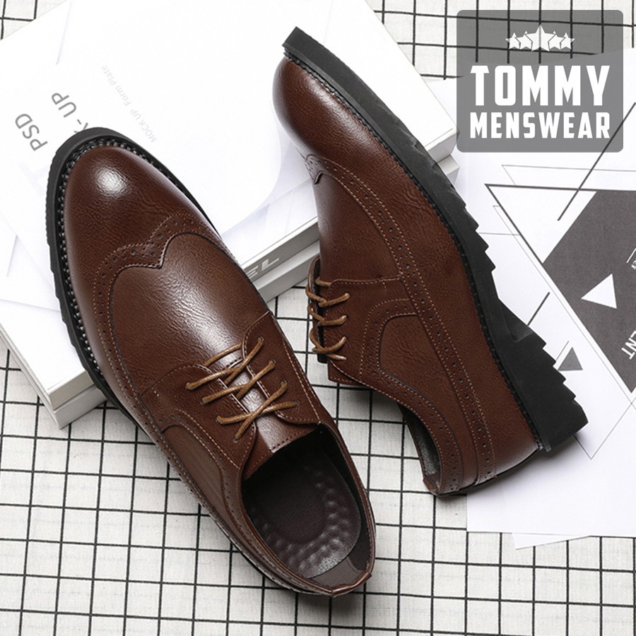 Giày Da Nam Đẹp - TẶNG TẤT - Giày Tây Nam Cao Cấp Quý Ông Lịch Lãm GNK16 | BigBuy360 - bigbuy360.vn