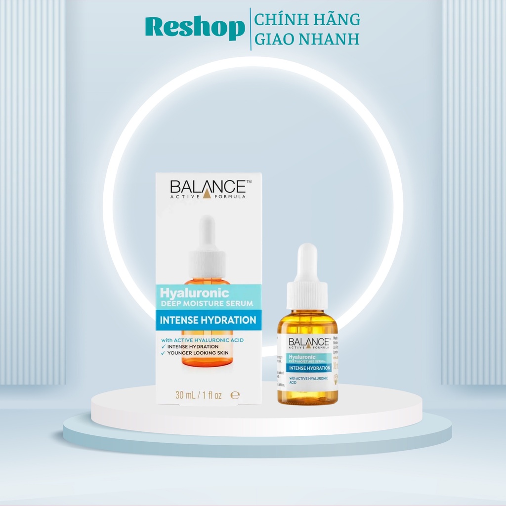 Serum Cấp Nước Dưỡng Ẩm Balance Active Formula Hyaluronic Deep Moisturizing 30ml