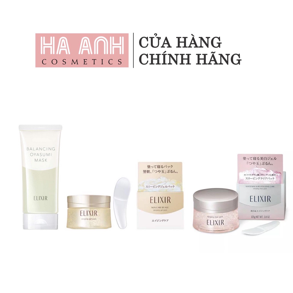 Mặt nạ ngủ Shiseido Elixir Revitalizing Care Sleeping Gel Pack 105g